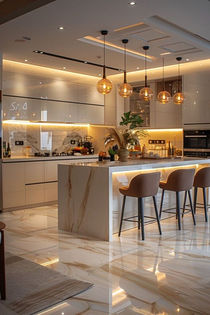 Skyline Aurora Residences modern gourmet kitchen