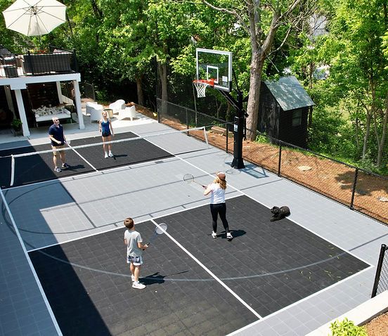 Crestline Modern Villa outdoor courts gamechanger athletics